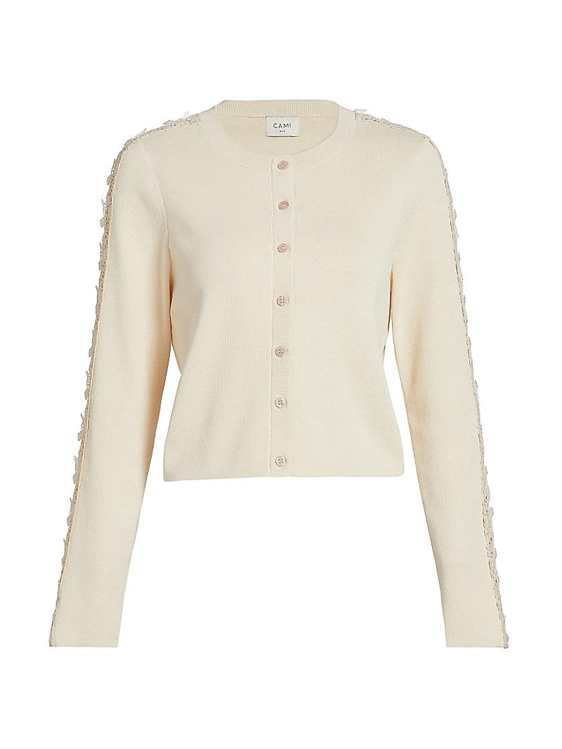 Garcia Lace-Trim Cardigan