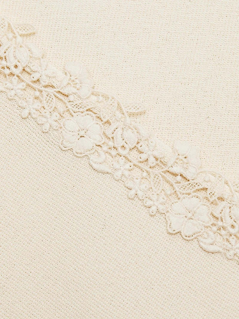 Garcia Lace-Trim Cardigan