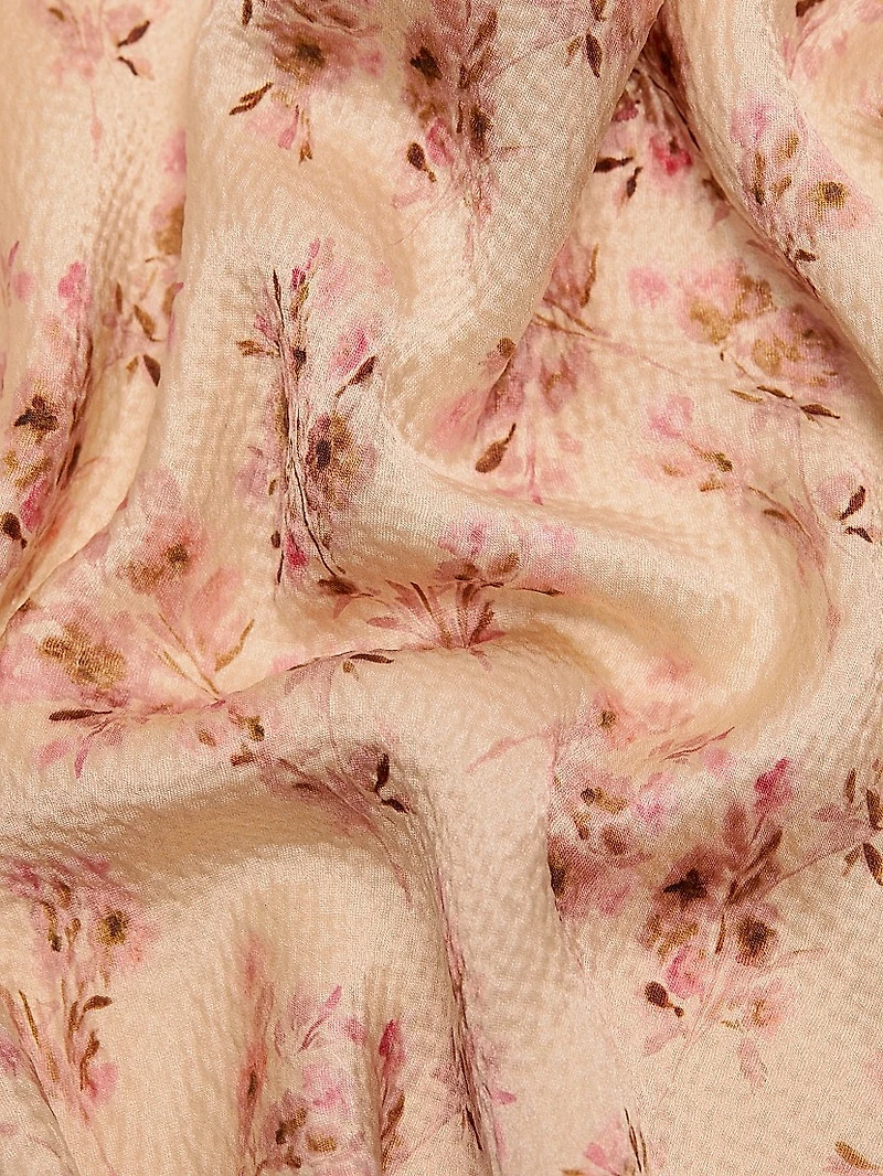 Rika Floral Slik Slip Dress