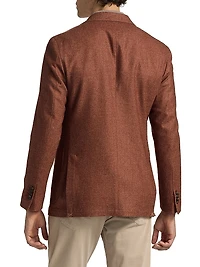 COLLECTION Melange Wool-Blend Flannel Jacket