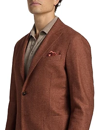 COLLECTION Melange Wool-Blend Flannel Jacket