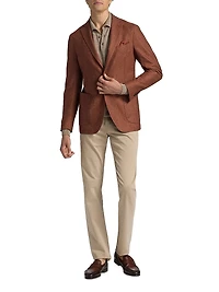 COLLECTION Melange Wool-Blend Flannel Jacket