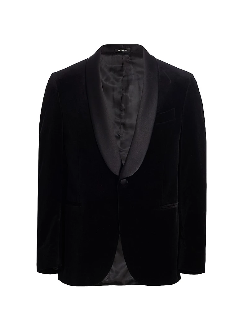 COLLECTION Velvet Formal Shawl Jacket