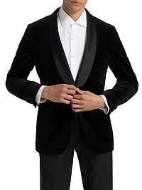 COLLECTION Velvet Formal Shawl Jacket