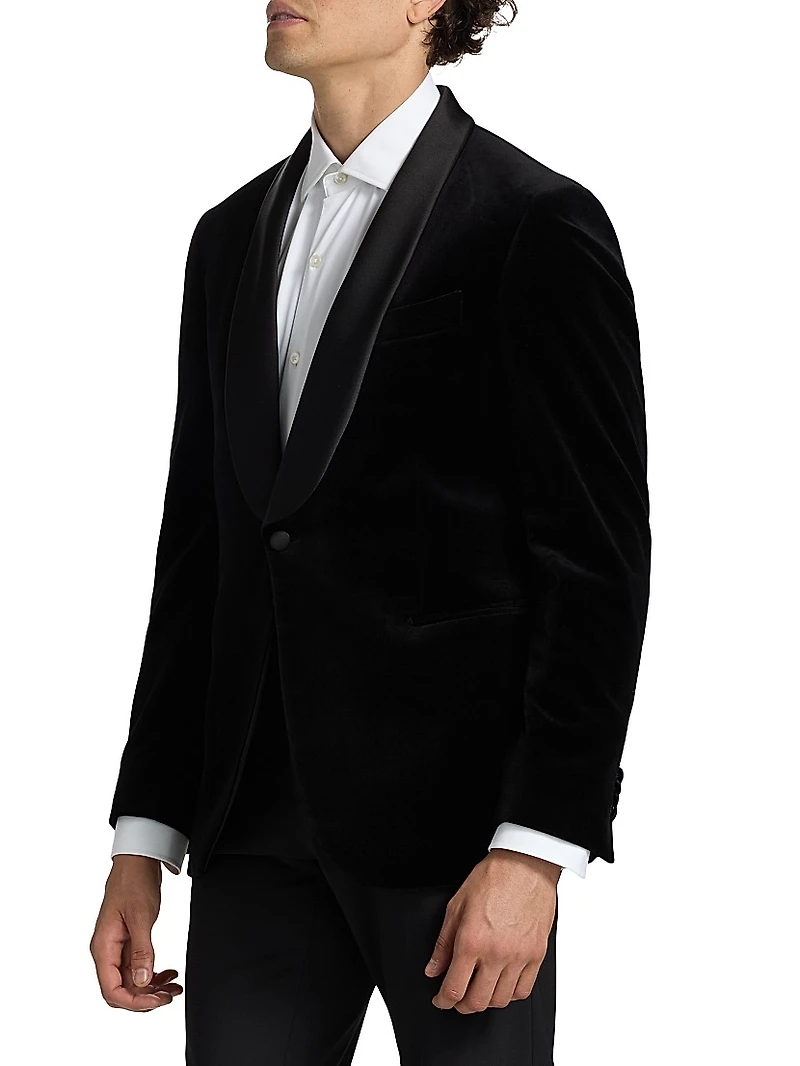 COLLECTION Velvet Formal Shawl Jacket