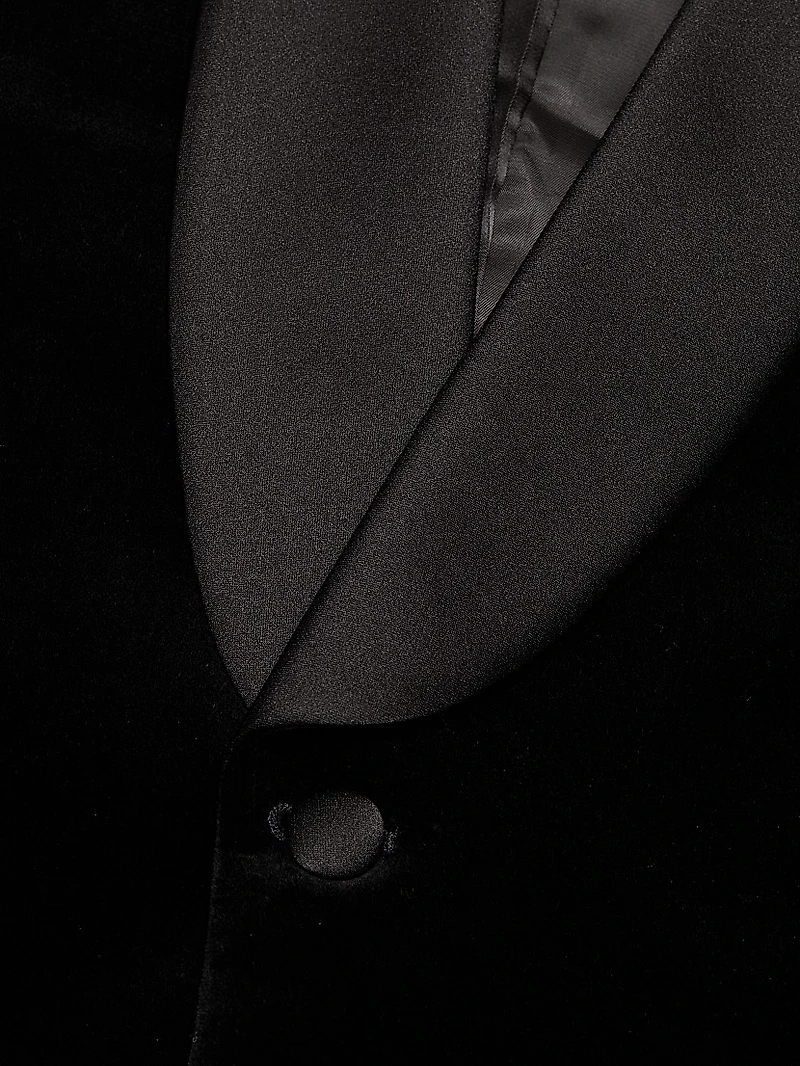 COLLECTION Velvet Formal Shawl Jacket