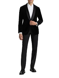 COLLECTION Velvet Formal Shawl Jacket