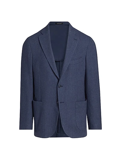 Herringbone Wool-Blend Sport Coat