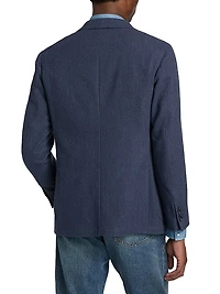 Herringbone Wool-Blend Sport Coat