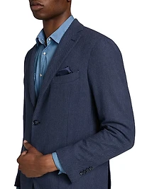 Herringbone Wool-Blend Sport Coat