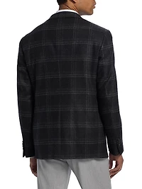 COLLECTION Plaid Wool-Blend Blazer