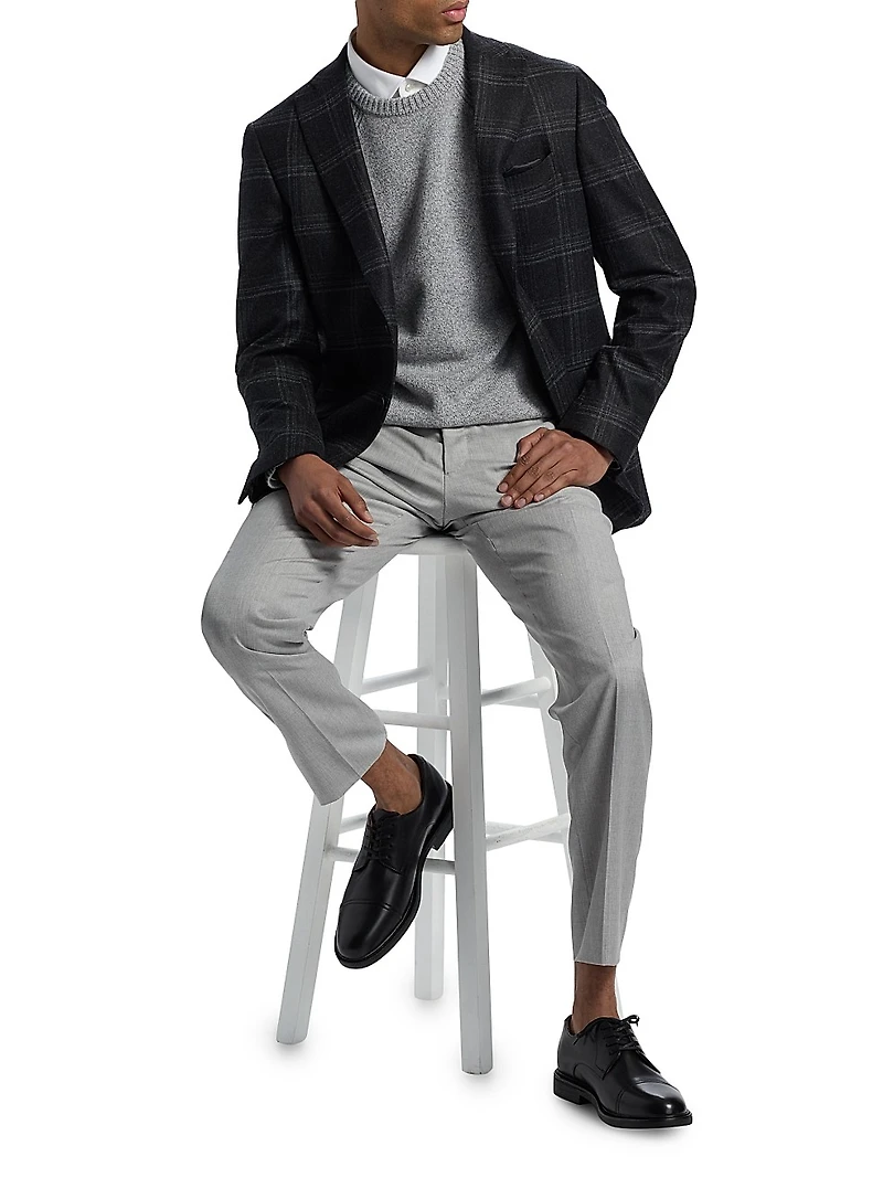 COLLECTION Plaid Wool-Blend Blazer