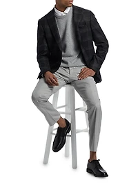 COLLECTION Plaid Wool-Blend Blazer