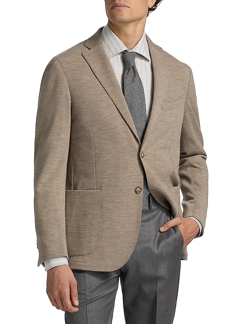 COLLECTION Wool-Blend Jersey Sport Coat