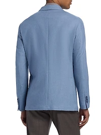 Wool-Cotton Single-Breasted Sport Coat