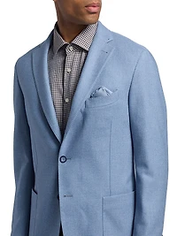 Wool-Cotton Single-Breasted Sport Coat