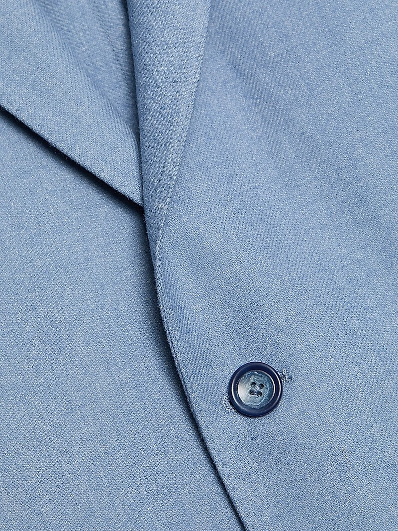 Wool-Cotton Single-Breasted Sport Coat