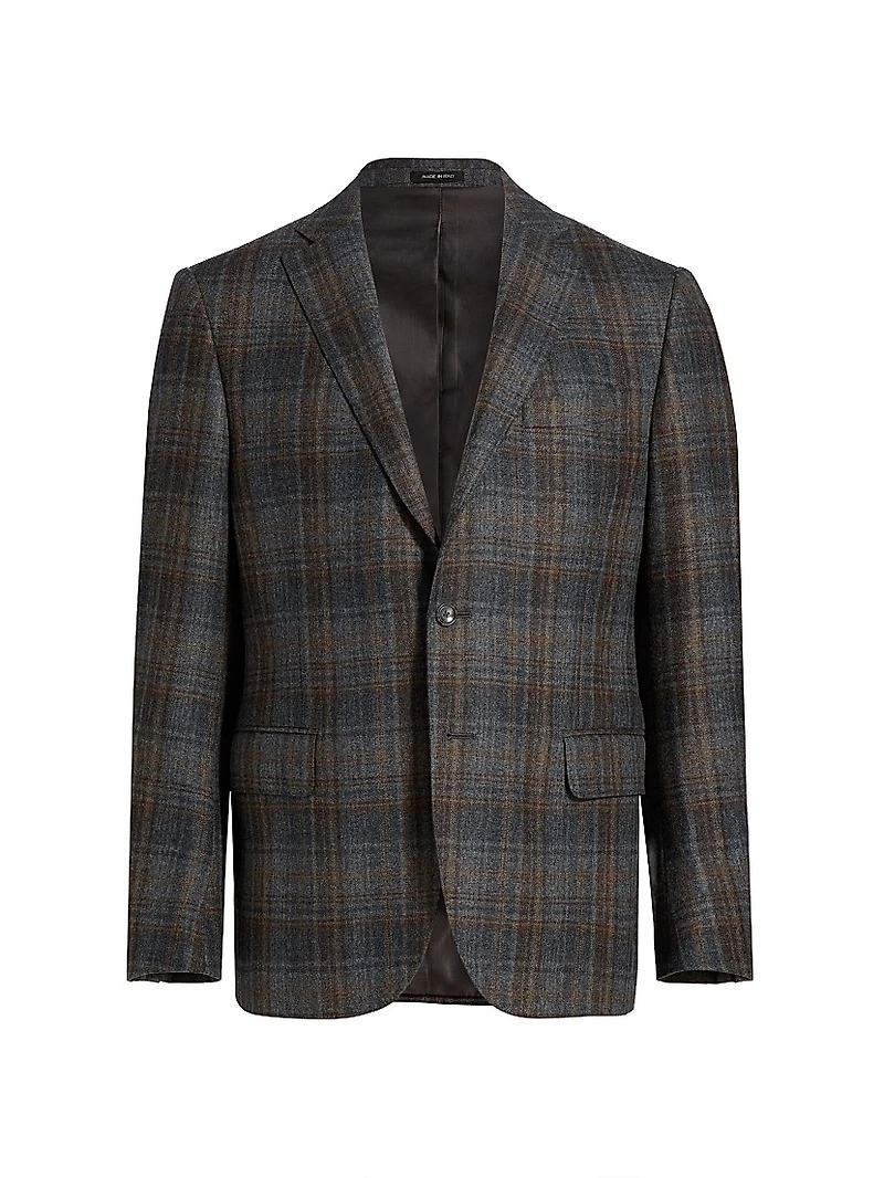 COLLECTION Plaid Wool Sport Coat