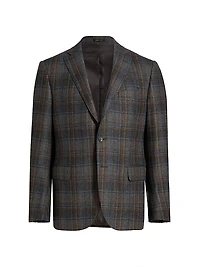 COLLECTION Plaid Wool Sport Coat