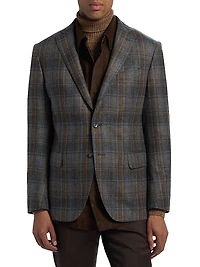 COLLECTION Plaid Wool Sport Coat