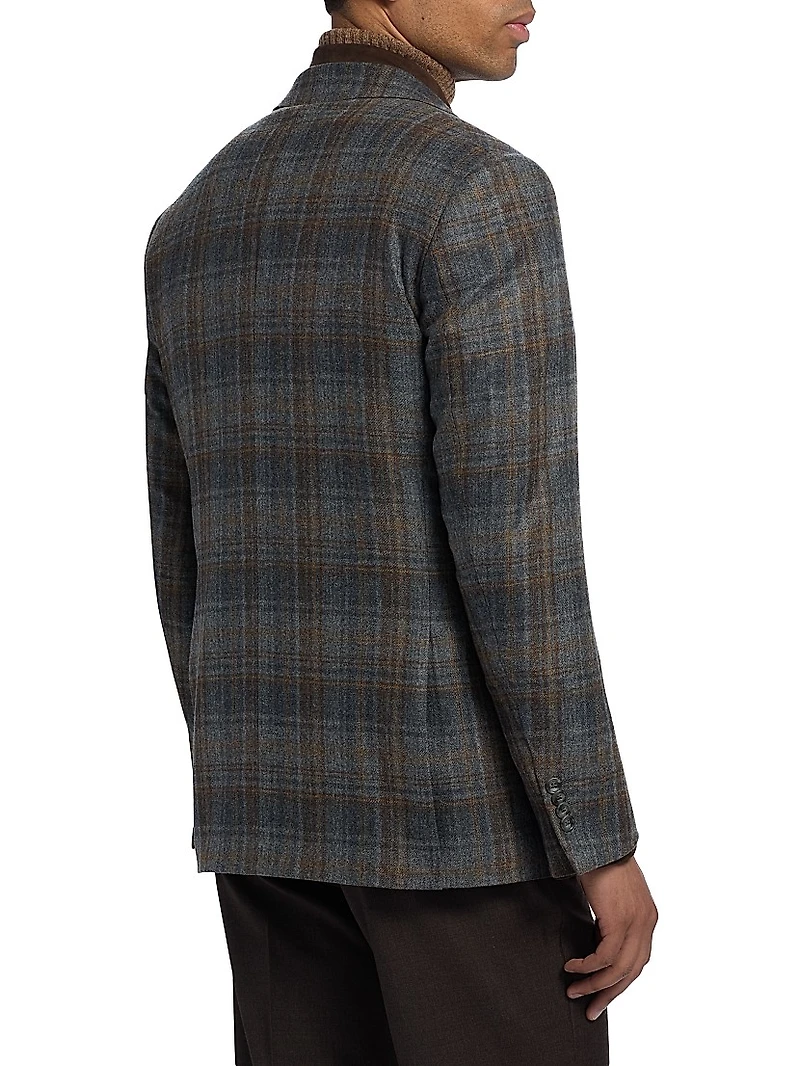 COLLECTION Plaid Wool Sport Coat