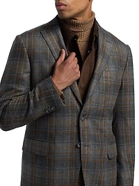 COLLECTION Plaid Wool Sport Coat