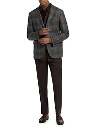 COLLECTION Plaid Wool Sport Coat