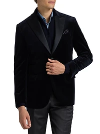 COLLECTION Velvet Formal Peak Lapel Jacket