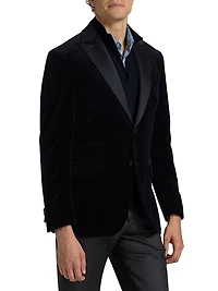 COLLECTION Velvet Formal Peak Lapel Jacket