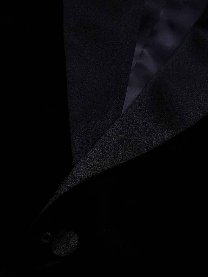 COLLECTION Velvet Formal Peak Lapel Jacket
