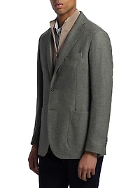Wool, Cotton & Cashmere Single-Breasted Sport Coat