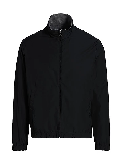 Reversible Cotton-Blend Bomber Jacket