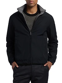 Reversible Cotton-Blend Bomber Jacket