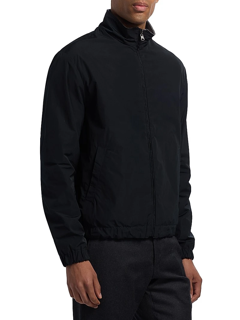 Reversible Cotton-Blend Bomber Jacket