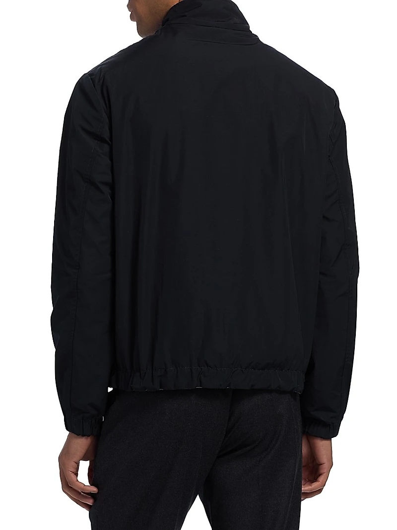 Reversible Cotton-Blend Bomber Jacket
