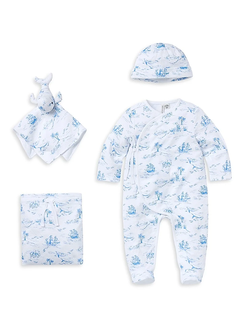 Baby Boy's Toile Bundle Of Love Gift Set