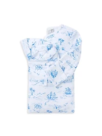 Baby Boy's Toile Bundle Of Love Gift Set