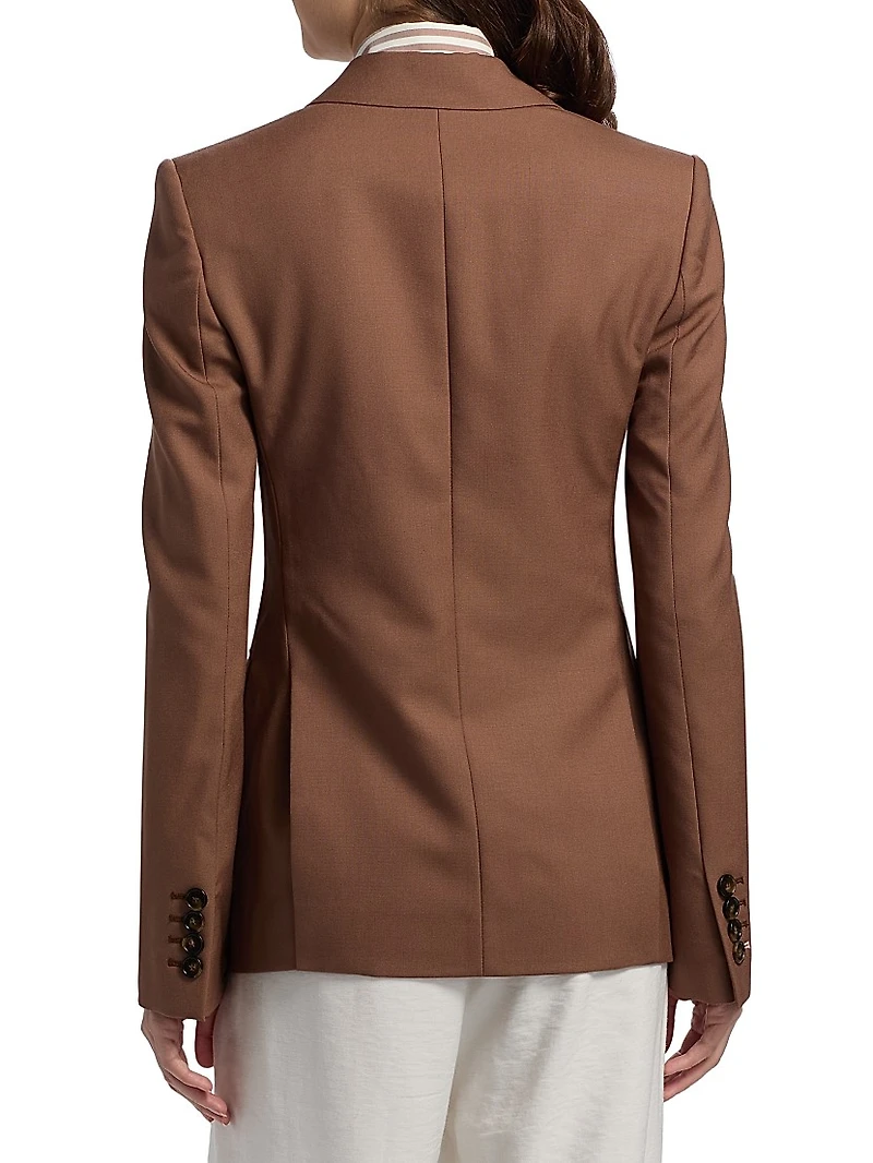 Canvas Tailoring Double-Breasted Jacket