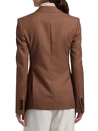 Canvas Tailoring Double-Breasted Jacket
