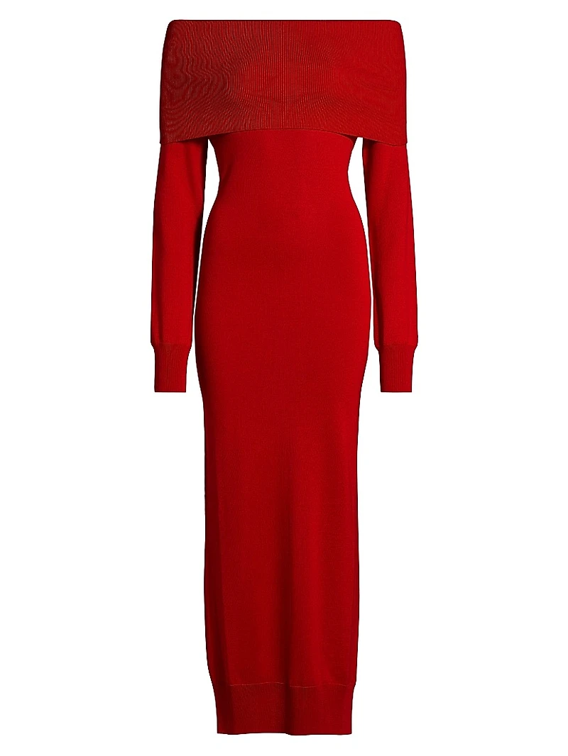 Light Wool Maxi Dress