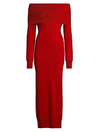 Light Wool Maxi Dress