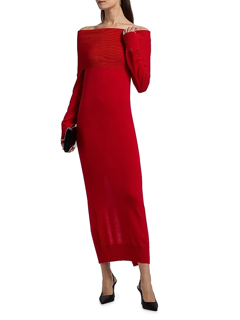 Light Wool Maxi Dress