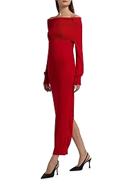 Light Wool Maxi Dress