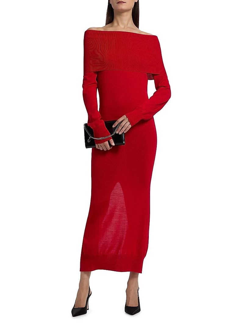 Light Wool Maxi Dress