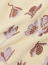 Floral Rhinestone Maxi Dress