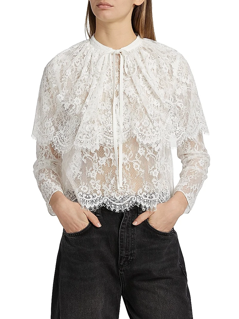 Lace Cape Top