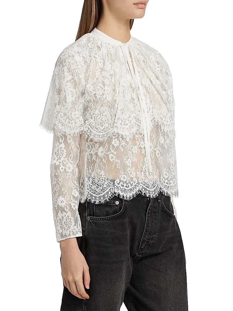 Lace Cape Top