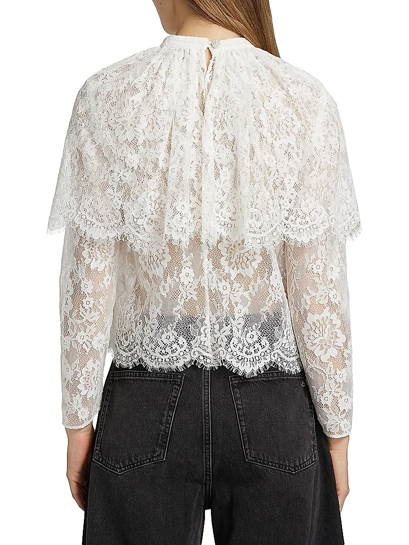 Lace Cape Top