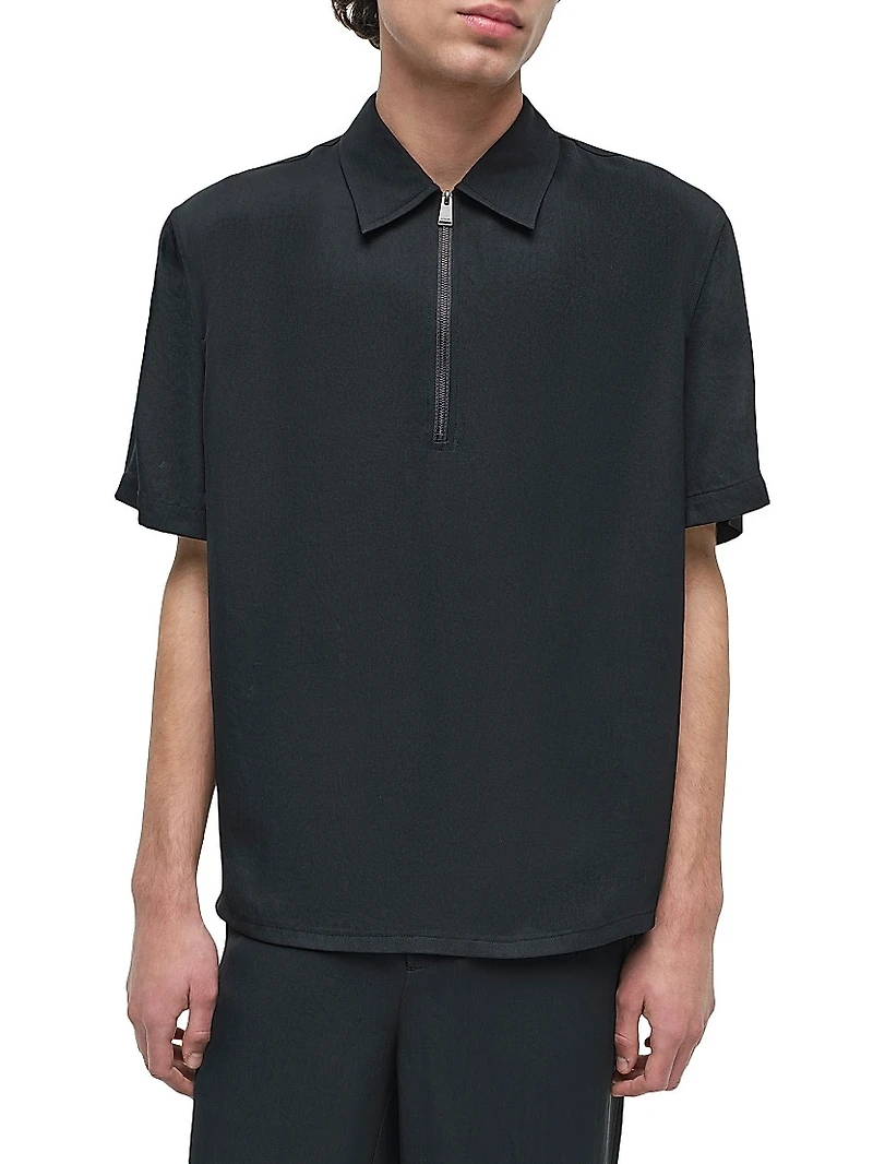 Ethan Popover Zip Polo Sweater