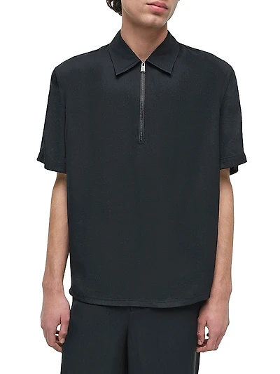 Ethan Popover Zip Polo Sweater